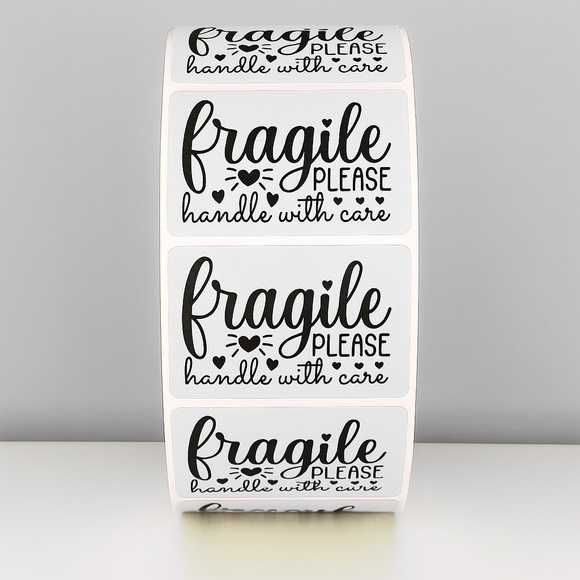 Fragile Handle With Care Stickers Shipping Labels for Packages, Mailing,Packing - Picture 10 of 11